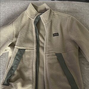 Duluth Trading Co Beige and Olive Performance Jacket
